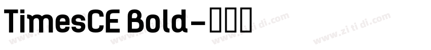 TimesCE Bold字体转换